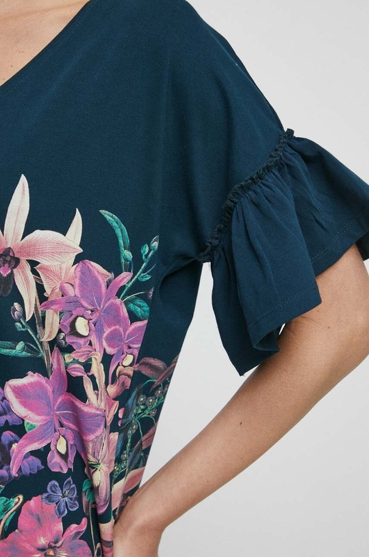 Tričko dámske tyrkysová farba RS23.TSD506 tyrkysová