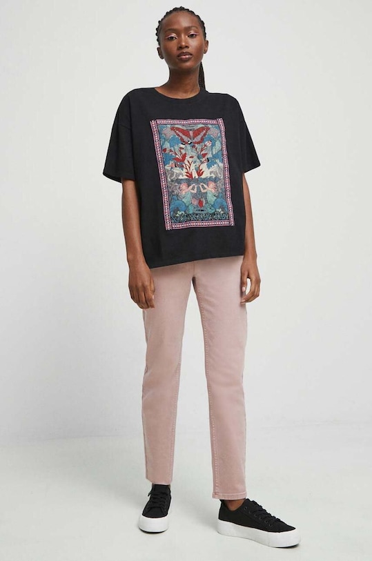 Bavlněné tričko Medicine RS23.TSD605 černá RS23