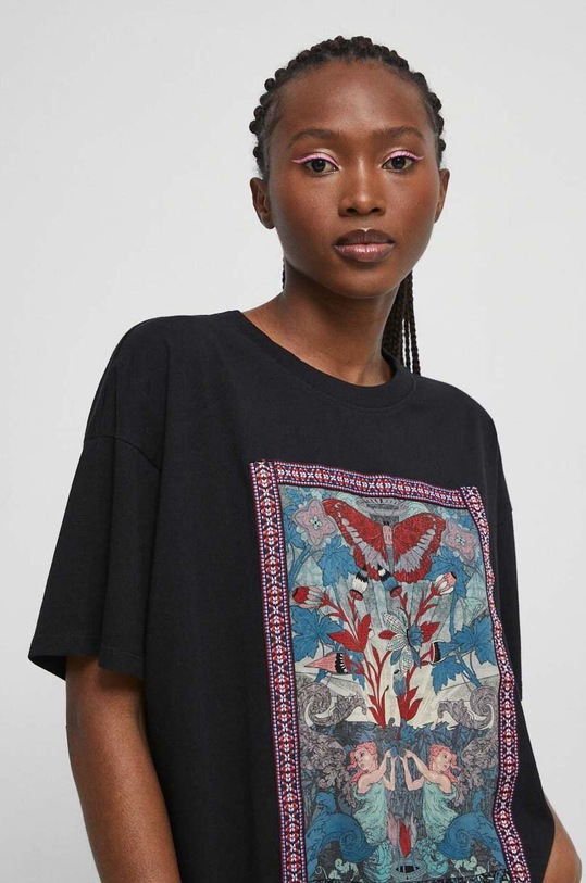 Bavlněné tričko Medicine černá RS23.TSD605