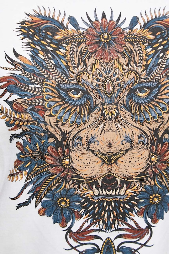 Bavlněné tričko bílá barva RS23.TSD862 bílá