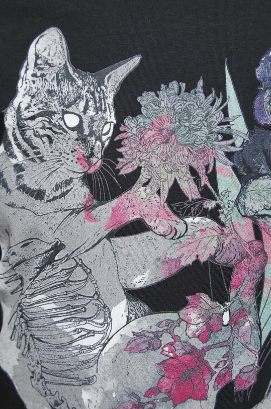 Bavlněné tričko černá barva RS23.TSD865 černá