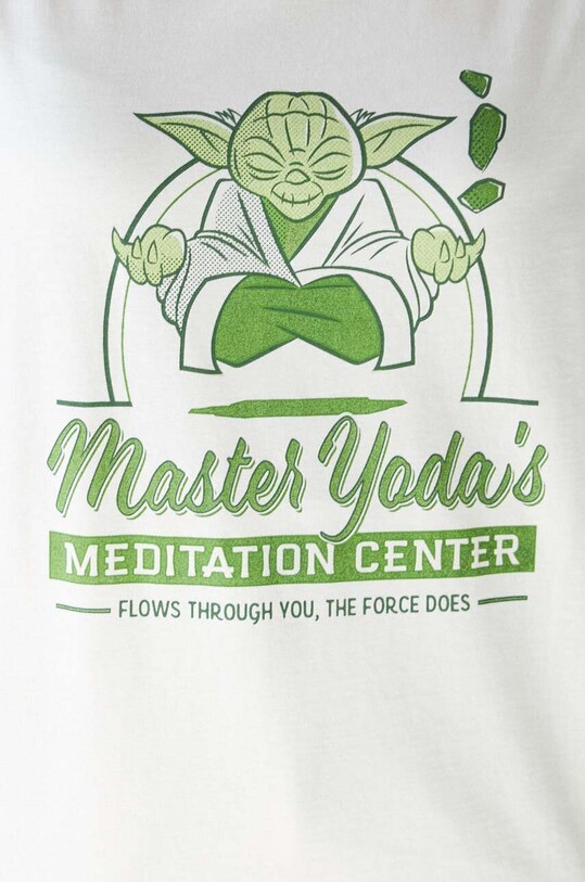 T-shirt bawełniany damski Star Wars kolor beżowy RS23.TSD956