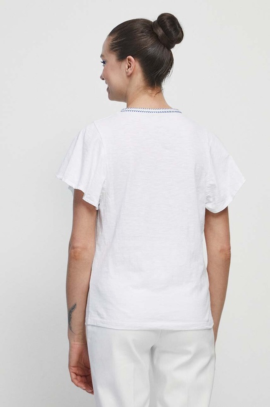 Odzież T-shirt bawełniany damski Medicine x Fajans Włocławek kolor biały RS23.TSDA05 biały