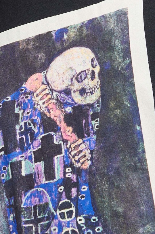 T-shirt bawełniany męski Eviva L'arte kolor czarny RS23.TSM264 czarny