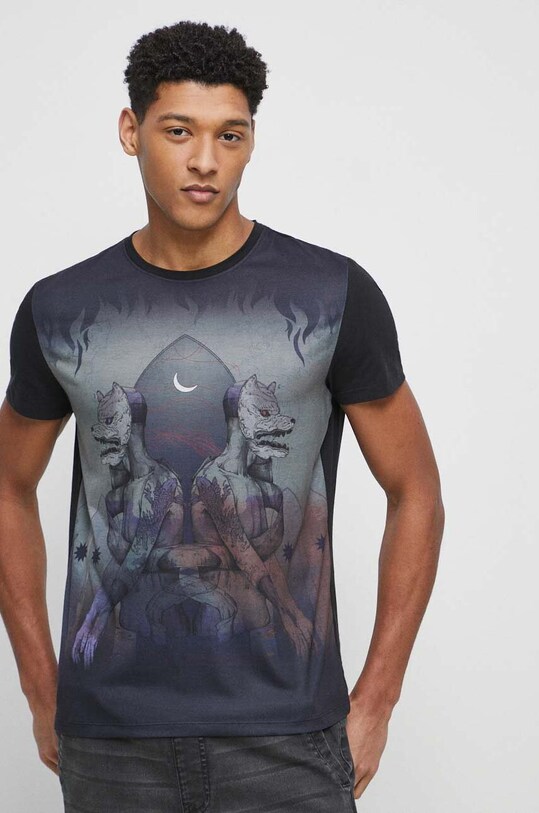 T-shirt męski Medicine Artists kolor czarny pozostałe czarny RS23.TSM450