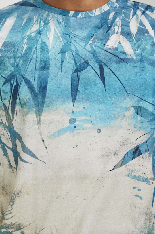 T-shirt bawełniany męski wzorzysty kolor multicolor multicolor RS23.TSM500