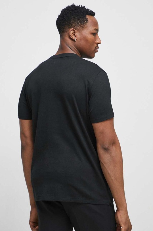 Bavlněné tričko černá barva černá RS23.TSM651