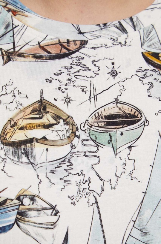 T-shirt bawełniany męski wzorzysty kolor multicolor RS23.TSM801 multicolor