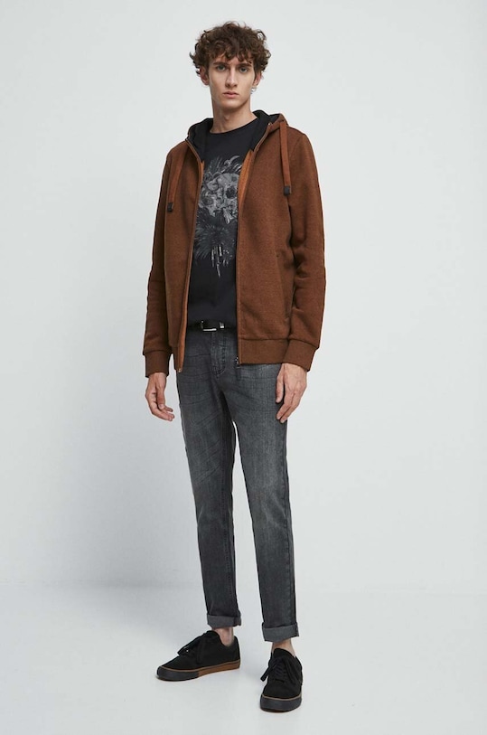 Bavlnené tričko pánske čierna farba RS23.TSMA23 čierna RS23