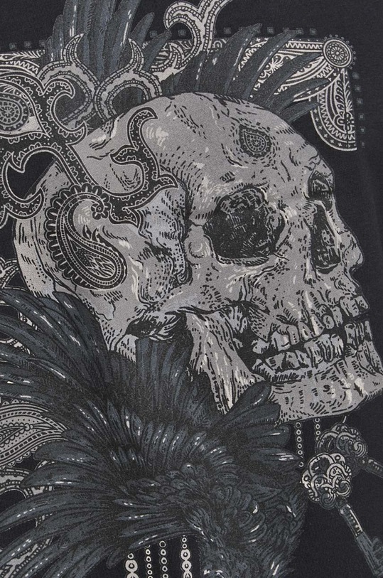 Bavlnené tričko pánske čierna farba RS23.TSMA23 čierna