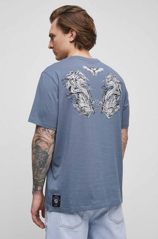 Oblečení Bavlněné tričko RS23.TSMA51 modrá