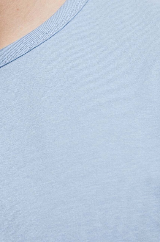 T-shirt bawełniany męski gładki kolor niebieski RS23.TSMC02 niebieski