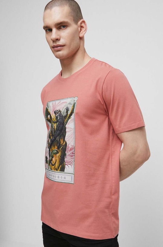 Medicine t-shirt z elastanem różowy RS23.TSMC18