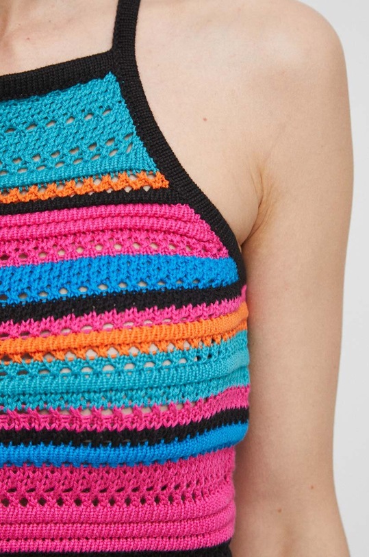 Top bawełniany damski wzorzysty kolor multicolor RS23.TTDC02 multicolor