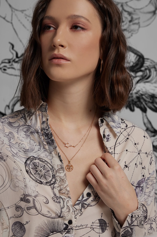 Náhrdelník dámsky z kolekcie Zverokruh - Rak zlatá farba ostatné zlatá RS24.AKD153