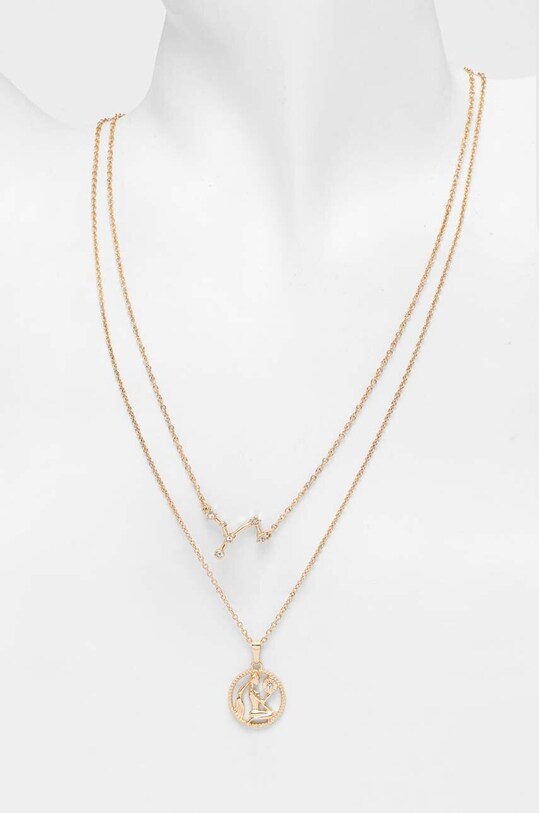 Doplnky Náhrdelník dámsky z kolekcie Zverokruh - Panna zlatá farba RS24.AKD155 zlatá