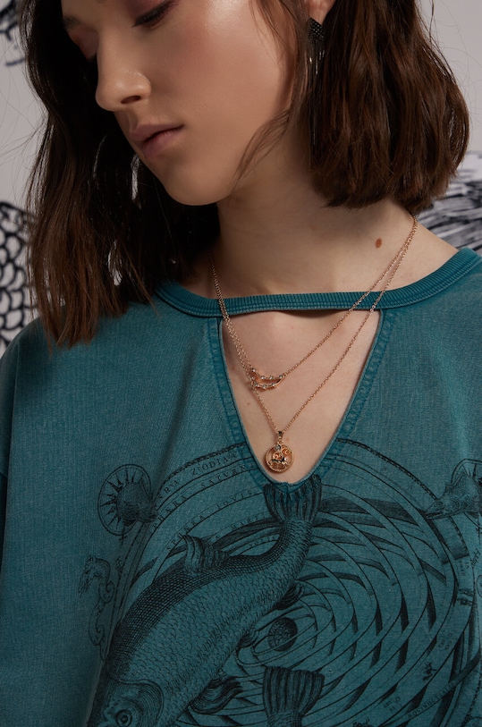 Náhrdelník dámsky z kolekcie Zverokruh - Kozorožec zlatá farba ostatné zlatá RS24.AKD159