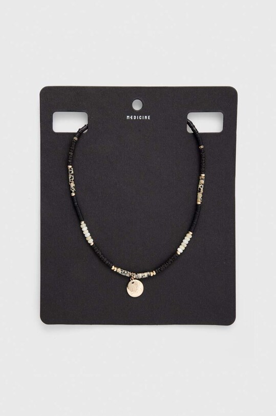 Naszyjnik damski z kamieniami naturalnymi kolor czarny czarny RS24.AKD304