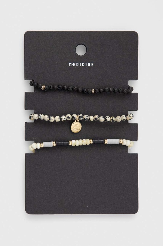 Náramky Medicine 3-pak čierna RS24.AKD307