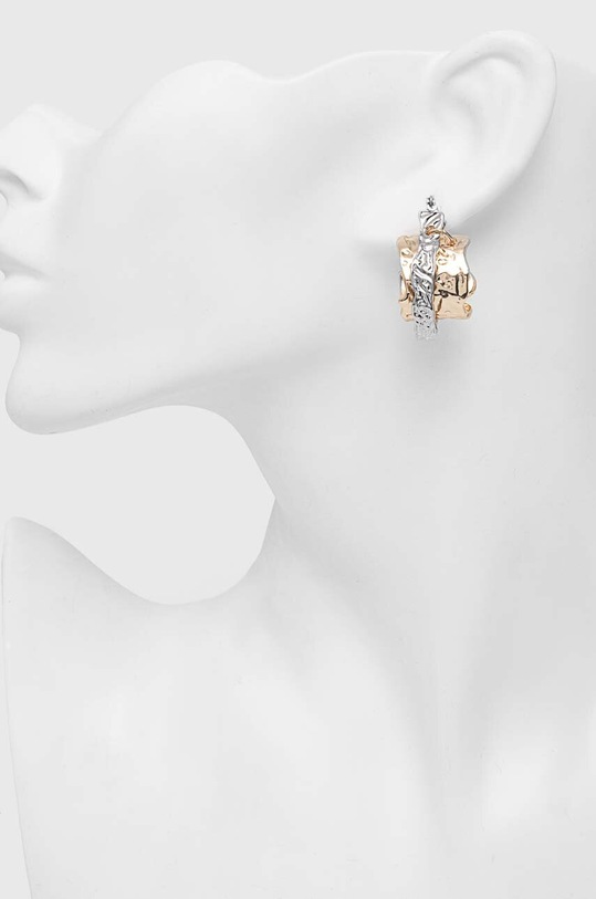 Akcesoria Kolczyki damskie o nieregularnym kształcie kolor złoty RS24.AKD503 złoty