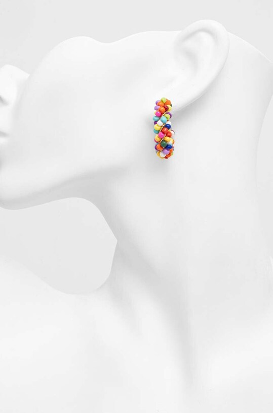 Akcesoria Kolczyki damskie z koralikami kolor multicolor RS24.AKD706 multicolor