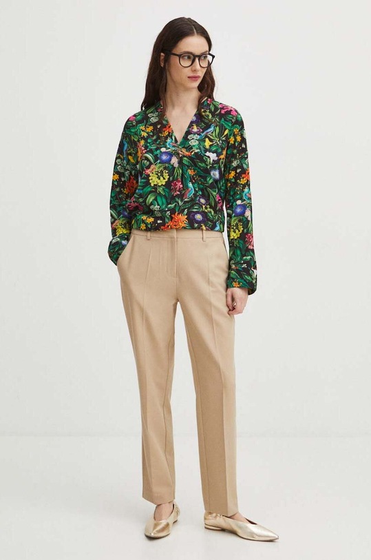 Bluzka damska oversize wzorzysta kolor multicolor RS24.BDD051 multicolor RS24