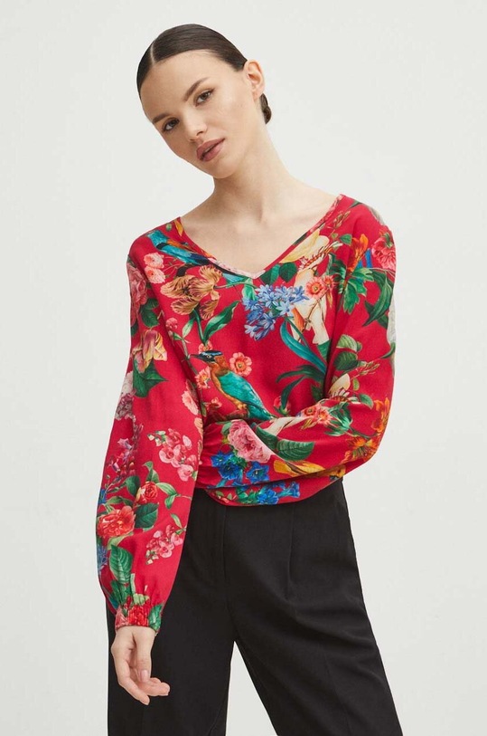 Blúzka dámska ružová farba regular ružová RS24.BDD305