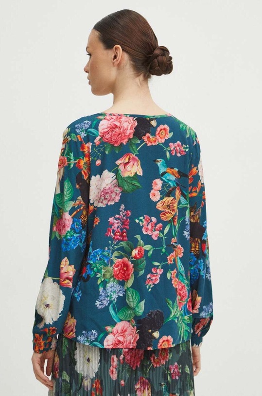 Oblečení Halenka dámská tyrkysová barva RS24.BDD305 tyrkysová