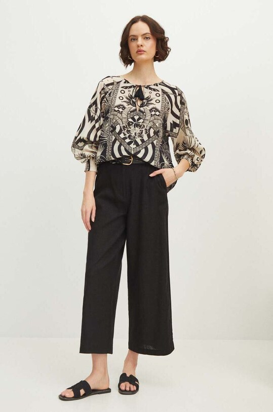 Medicine bluza din bumbac RS24.BDDA02 negru RS24