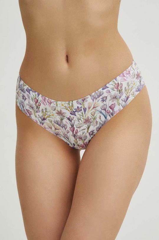 Odzież Figi damskie w kwiaty (3-pack) kolor multicolor RS24.BID201 multicolor