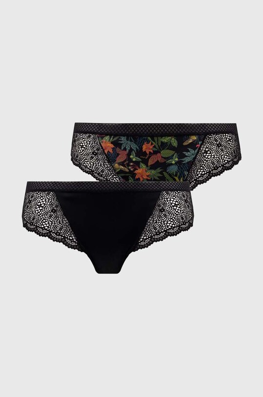 Figi damskie z koronkowymi wstawkami (2-pack) kolor multicolor RS24.BID502 multicolor RS24
