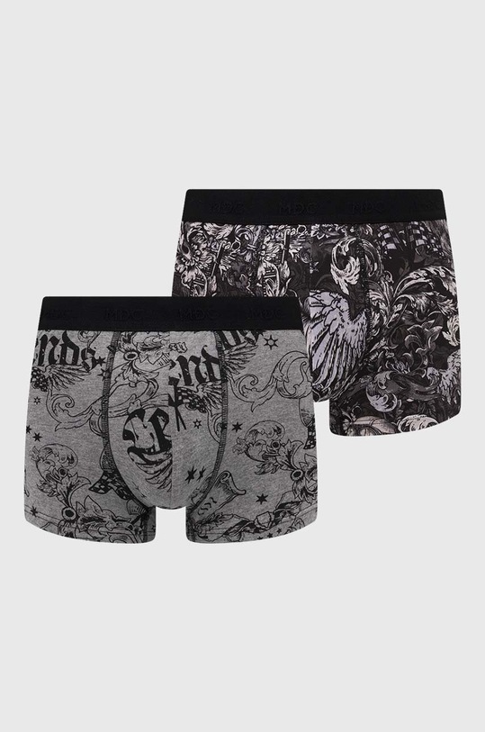 Bokserki bawełniane męskie z domieszką elastanu wzorzyste (2-pack) kolor multicolor dzianina multicolor RS24.BIM301