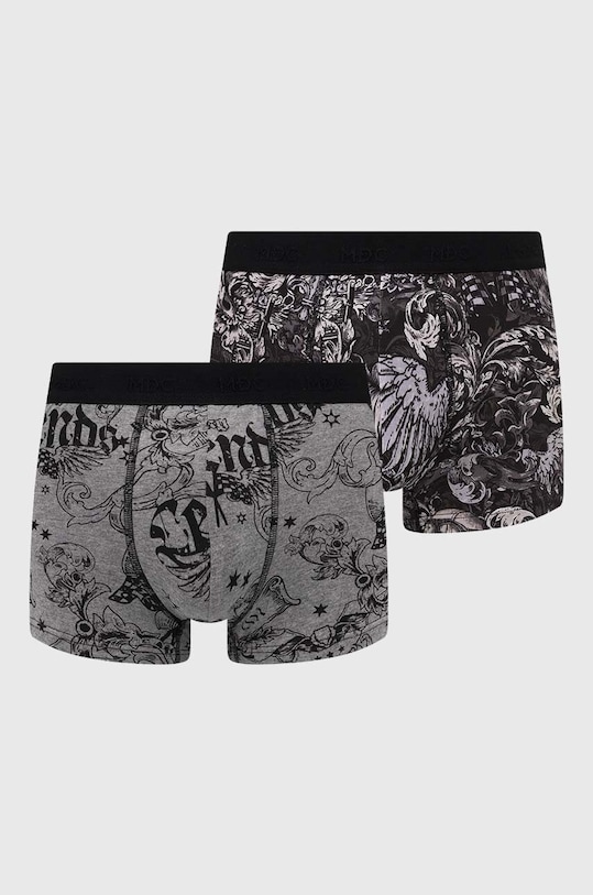 Bavlnené boxerky pánske s prímesou elastanu so vzorom (2-pack) viac farieb pletenina viacfarebná RS24.BIM301