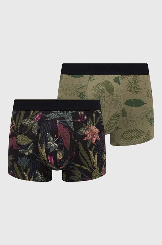 Bavlnené boxerky pánske s prímesou elastanu so vzorom (2-pack) viac farieb pletenina viacfarebná RS24.BIM303