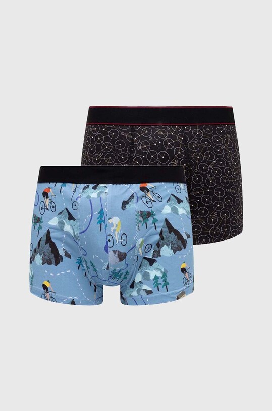 Bokserki męskie w rowery (2-pack) kolor multicolor dzianina multicolor RS24.BIM502