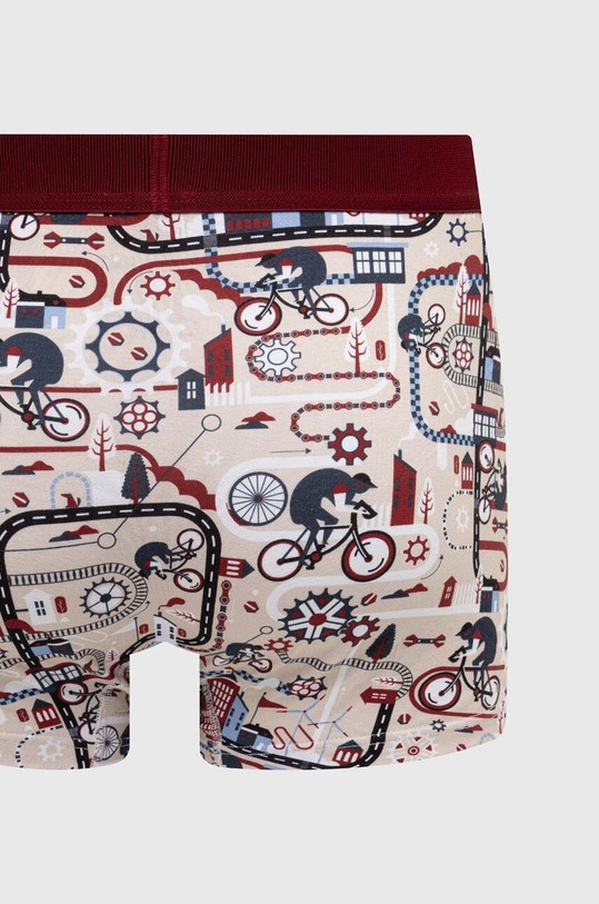 Bavlnené boxerky pánske s prímesou elastanu so vzorom (2-pack) viac farieb viacfarebná RS24.BIM709