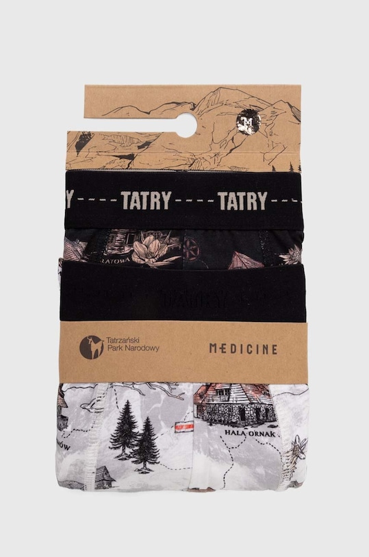 Bokserki bawełniane męskie z kolekcji Tatrzański Park Narodowy x Medicine (2-pack) kolor multicolor RS24.BIMA50