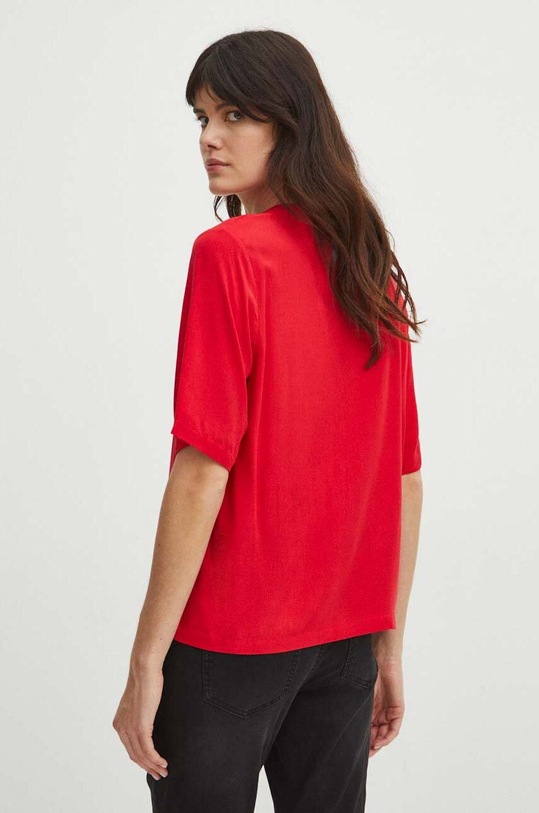 Oblečenie Blúzka dámska červená farba RS24.BKD030 červená