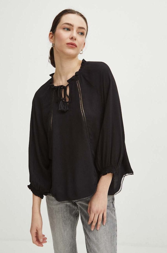 Majica Medicine Brez vzorca črna RS24.BKD301