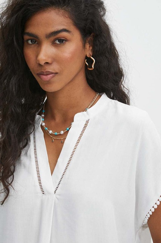 Halenka dámská bílá barva bílá RS24.BKD800