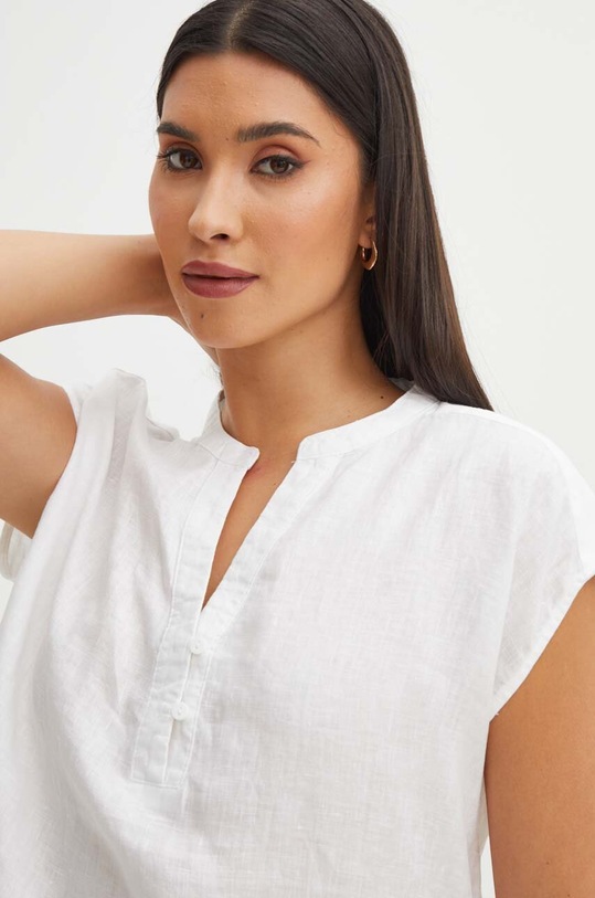 Medicine bluzka lniana biały RS24.BKD906