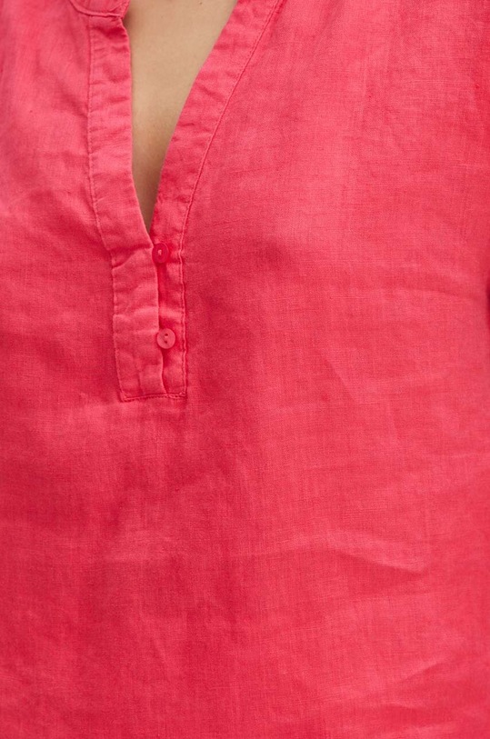 Medicine bluzka lniana RS24.BKD906 pomarańczowy