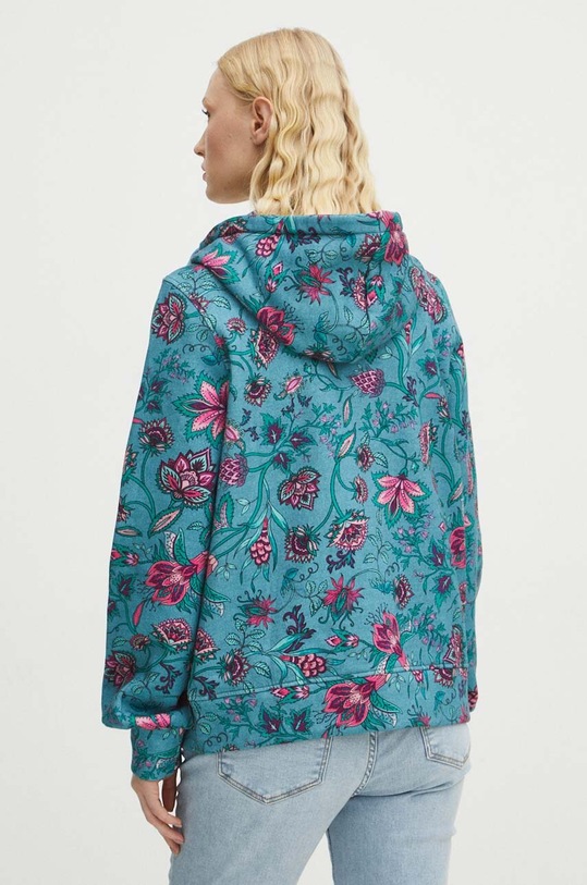 Odzież Bluza damska wzorzysta kolor turkusowy RS24.BLD011 turkusowy