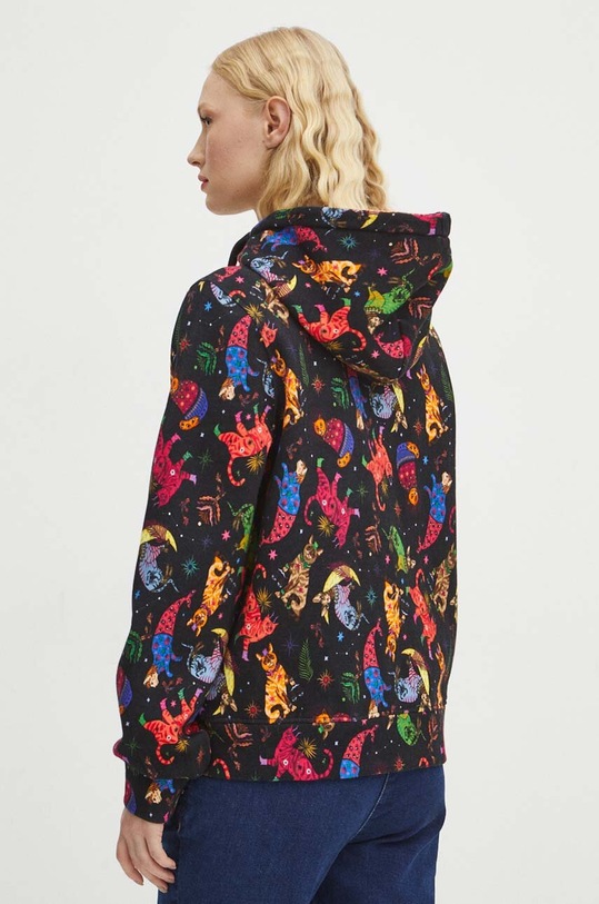 Odzież Bluza damska wzorzysta kolor czarny RS24.BLD011 czarny