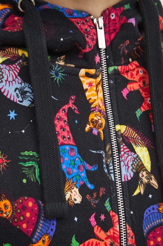 Bluza damska wzorzysta kolor czarny RS24.BLD011 czarny