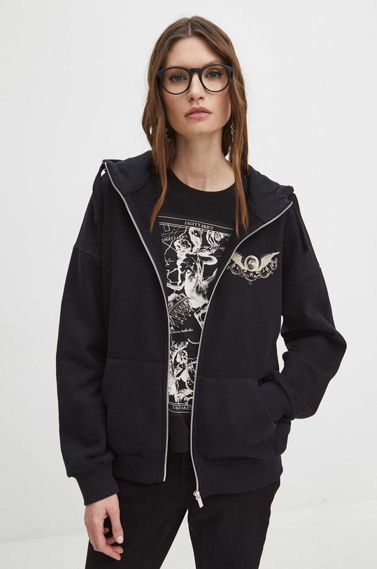 Bluza damska z kapturem z kolekcji Zodiak kolor czarny RS24.BLD150 czarny RS24