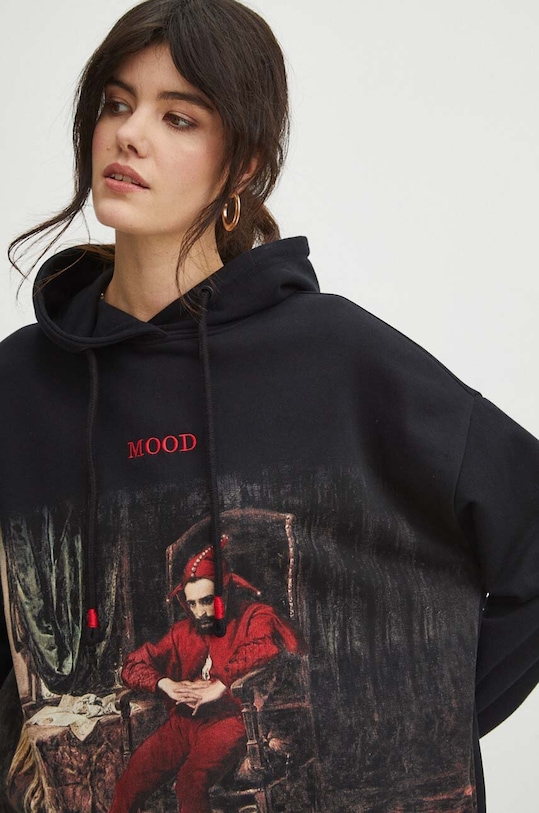 Mikina dámská z kolekce Eviva L'arte černá barva RS24.BLD257