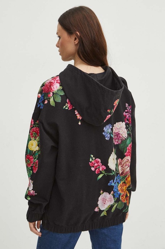 Odzież Bluza damska wzorzysta kolor czarny RS24.BLD304 czarny