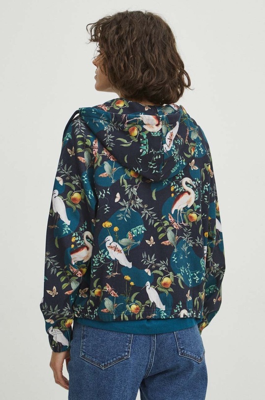 Mikina dámská z kolekce Graphics Series tyrkysová barva tyrkysová RS24.BLD453