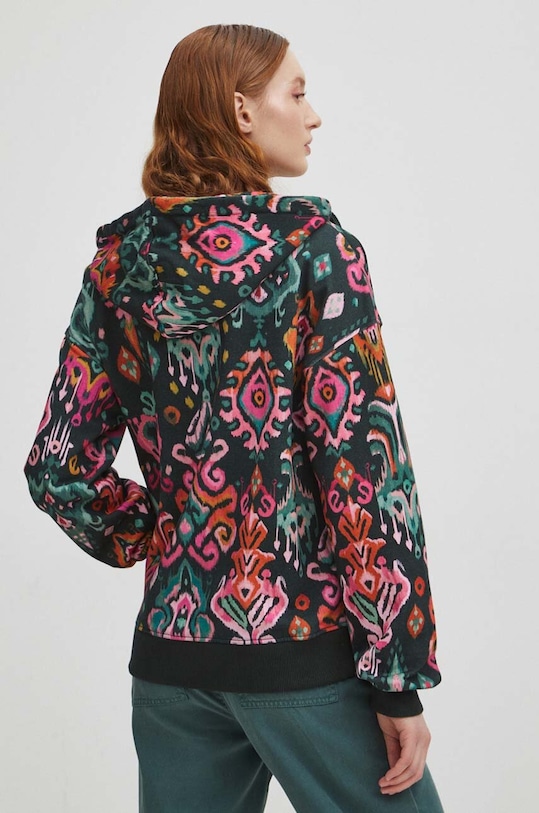 Oblečenie Mikina dámska zelená farba RS24.BLD501 tyrkysová